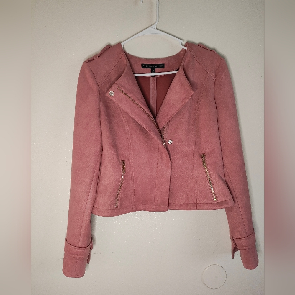 Pink Suede Women's Jacket White House Black Market Medium